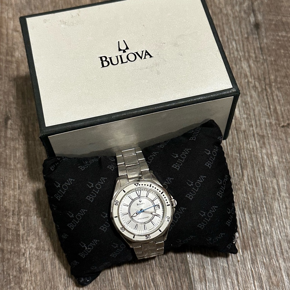 Bulova Silver and Blue Women’s Watch
